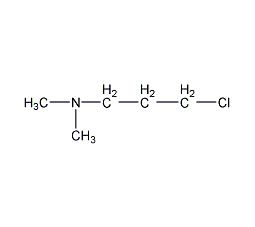 3-氯-1-(N,N-二甲基)丙胺结构式