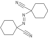 1,1'-偶氮双(环己烷-1-甲腈)结构式