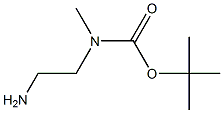 N-叔丁氧羰基-N-甲基乙二胺结构式