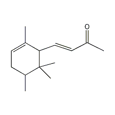 甲基-a-紫罗兰酮(异构体混合物)结构式