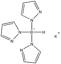 三(1-吡唑基)硼氢化钾结构式