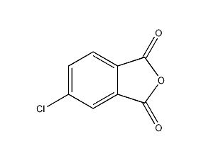 4-氯邻苯二甲酸酐结构式