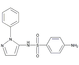 磺胺苯吡唑结构式