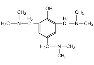 2,4,6-三(二甲胺基甲基)苯酚结构式