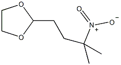 2-(3-甲基-3-硝基丁基)-1,3-二氧戊环结构式