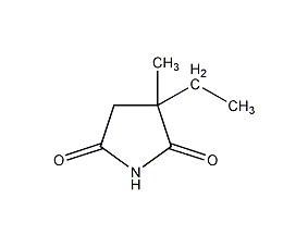 2-乙基-2-甲基丁二酰亚胺结构式