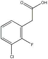 3-氯-2-氟苯乙酸结构式