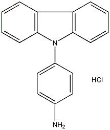 9-(4-氨基苯基)咔唑盐酸盐结构式