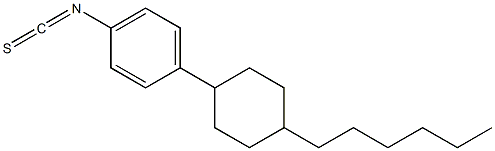 1-(反-4-己基环己基)-4-异硫氰基苯结构式