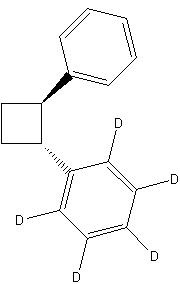 反式-1,2-二苯基环丁烷结构式