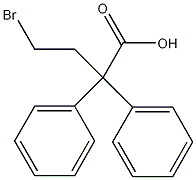 4-溴-2,2-二苯基丁酸结构式