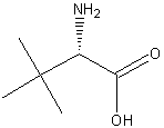 L-叔亮氨酸结构式