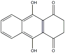 2,3-二氢-9,10-二羟基-1,4-蒽二酮结构式
