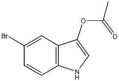 3-乙酰氧基-5-溴吲哚结构式