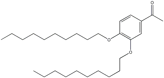 3',4'-(十一烷氧基)苯乙酮结构式