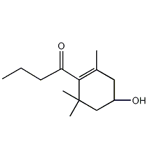 1-(4-羟基-2,6,6-三甲基-1-环己烯-基)-1-丁酮结构式