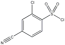 2-氯-4-氰基苯磺酰氯结构式