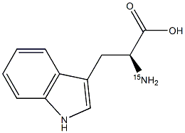 L-色氨酸-15N2结构式