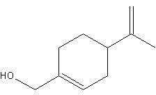 4-异丙烯基-1-环己烯-1-甲醇结构式