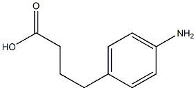 4-(4-氨基苯基)丁酸结构式