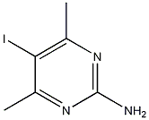 2-氨基-4,6-二甲基-5-碘嘧啶结构式
