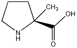 (S)-2-甲基吡咯烷-2-甲酸结构式