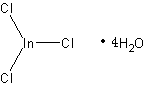 氯化铟(Ⅲ)四水合物结构式