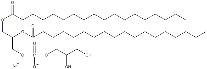 1,2-十八酰磷脂酰(1-丙三醇)钠盐结构式