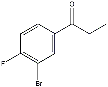 3-溴-4-氟-苯丙酮结构式