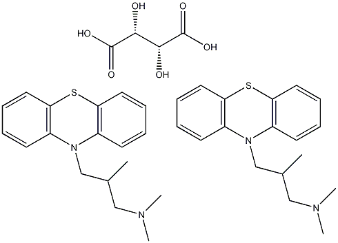 异丁嗪半酒石酸盐结构式