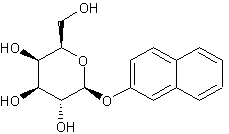 2-萘基-β-D-半乳糖苷结构式