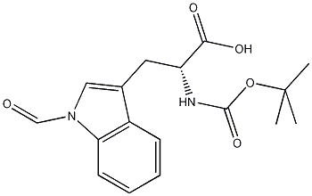 BOC-D-色氨酸(Nin-甲酰)结构式