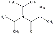 N,N-二异丙基异丁胺结构式