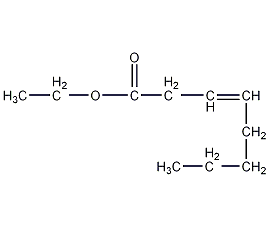 辛烯酸-3-乙酯结构式