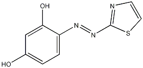 4-(2-噻唑偶氮)间苯二酚结构式