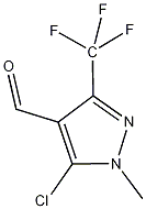 5-氯-1-甲基-3-(三氟甲基)吡唑-4-羰醛结构式