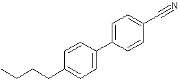 4-n-丁基-4-氰基联苯结构式