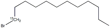 1-溴十二烷-1-13C结构式