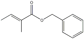 (E)-2-甲基-2-丁烯酸苯甲酯结构式