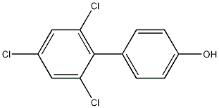 4-羟基-2',4',6'-三氯联苯结构式