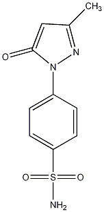 3-甲基-1-(4'-硫代酰氨基苯基)-5-吡唑酮结构式