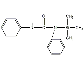 N,N’-二苯基-N-(三甲硅基)脲结构式