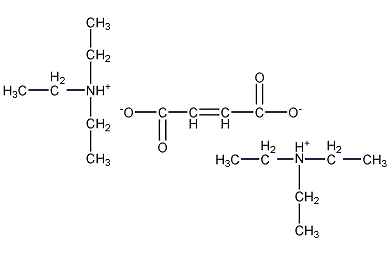 (2Z)-2-丁烯二酸与N,N-二乙基乙胺化合物结构式