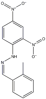2,4-二硝基苯腙邻甲苯甲醛结构式