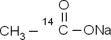 乙酸钠-1-14C结构式