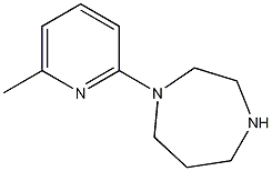 1-(6-甲基哌啶)-1,4-二氮杂庚烷结构式