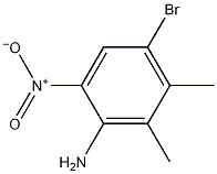 4-溴-2,3-二甲基-6-硝基苯胺结构式