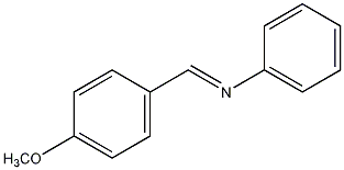N-(4-甲氧基苯亚甲基)苯胺结构式