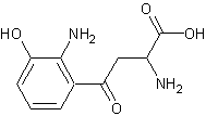 3-羟基-DL-犬尿素结构式