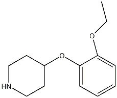 4-(2-乙氧基苯氧基)哌啶结构式